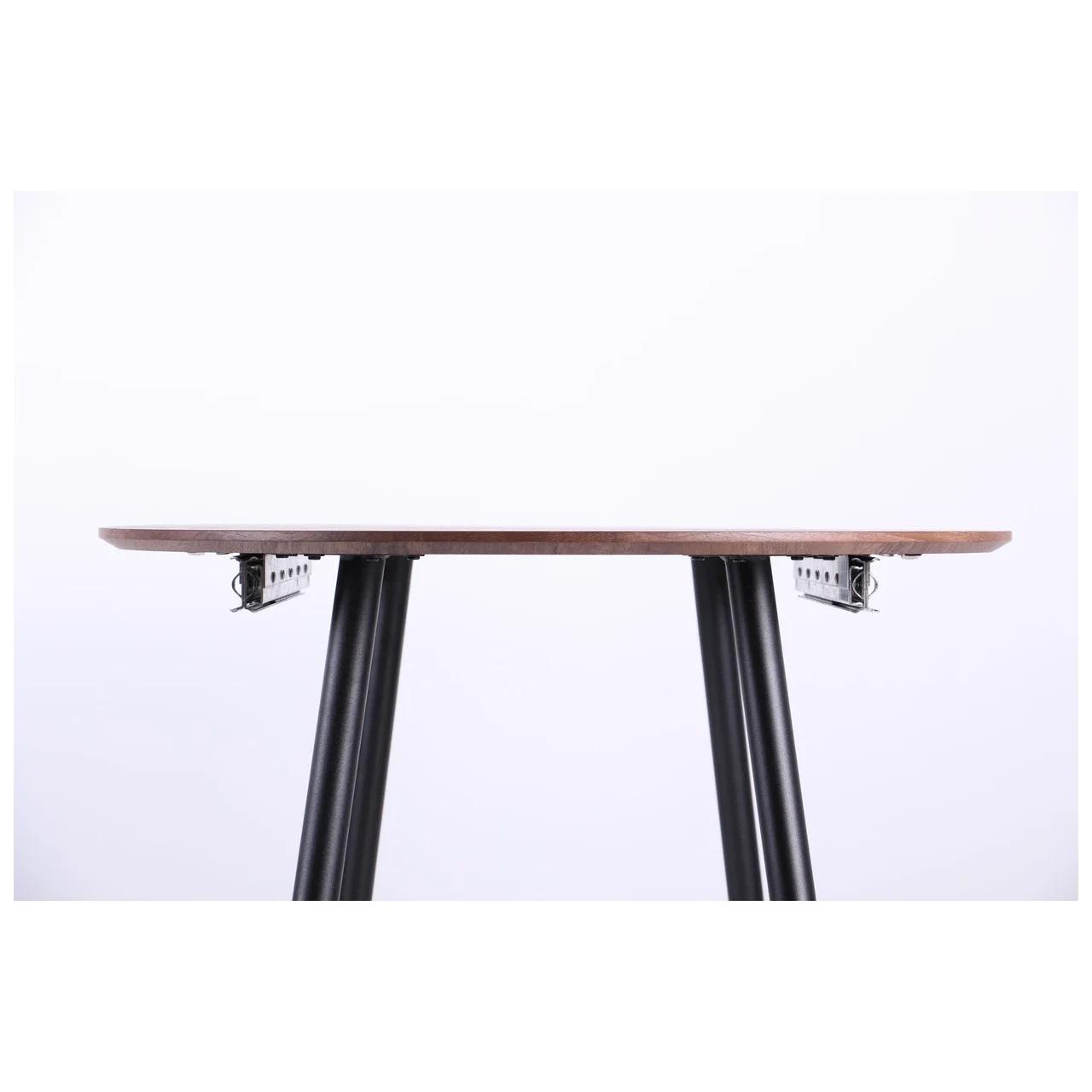 Стіл обідній AMF Holding Nevada 770х1200+400х800 розкладний Чорний/Дуб шервуд - фото 2 Стіл обідній AMF Holding Nevada 770х1200+400х800 розкладний Чорний/Дуб шервуд - фото 2