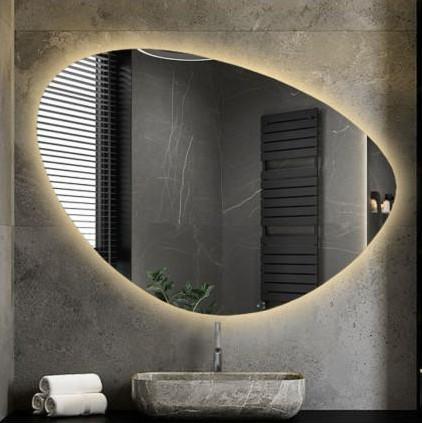 Дзеркало фігурне із заднім фоновим підсвічуванням Sia 92x70 см