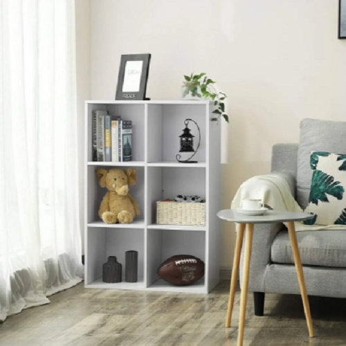 Стеллаж для книг на 6 ячеек открытый Белый (P58) - фото 1 Стеллаж для книг на 6 ячеек открытый Белый (P58) - фото 1