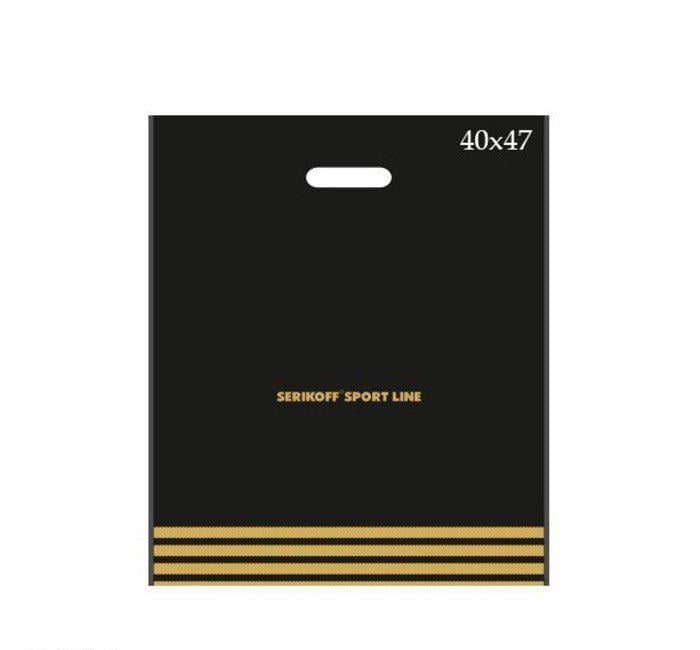 Пакет Serikoff Спортлайн 40х47 см 50 шт. Черный (9683)