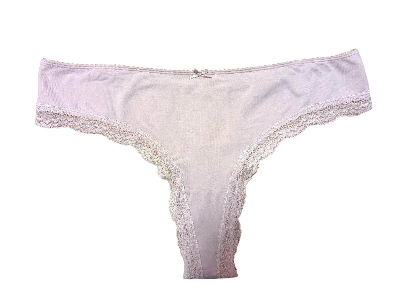 Трусики з мереживом L Світло-рожевий (9907027wer)