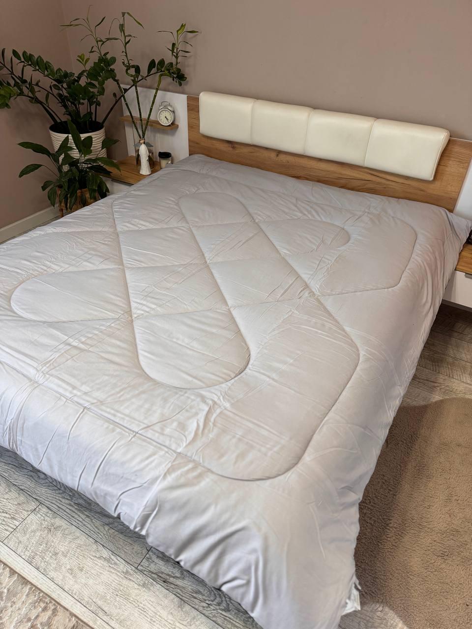 Ковдра синтепонова зимова 220х200 см Сірий (Д-al-sintepon-001)