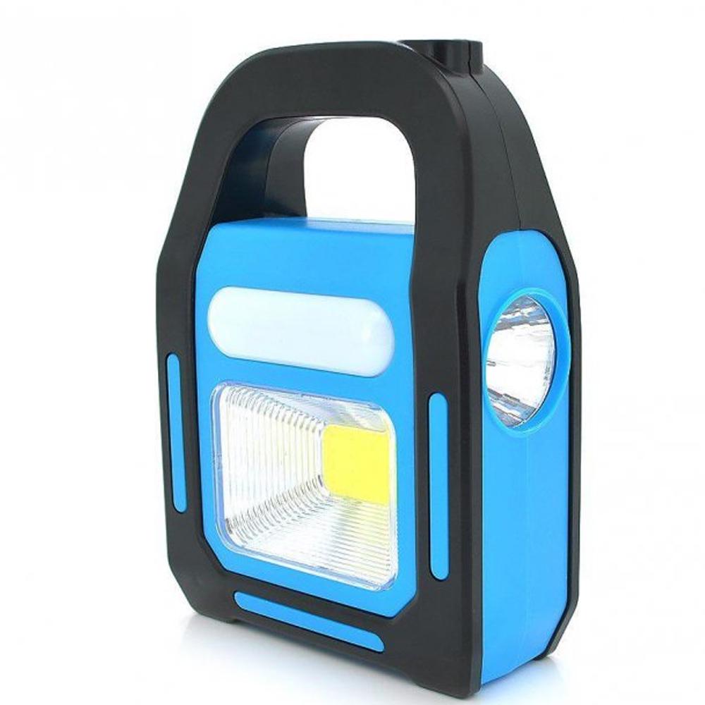 Фонарь с солнечной панелью и повербанком HB-9707A-1LED/COB/LED (314863)