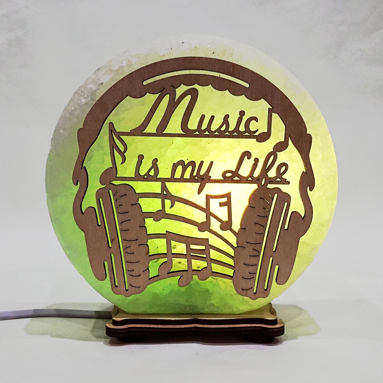 Соляной светильник Музыка (KБ-00029-g)