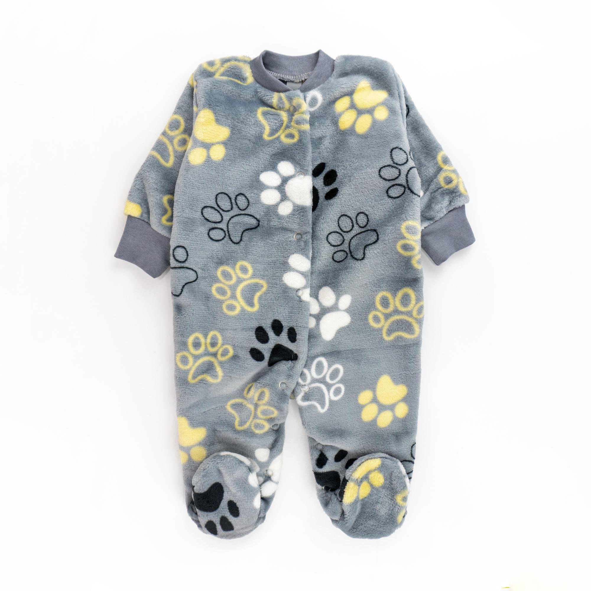 Комбинезон детский теплый Dexter's Cute Paws 62 см Серый (d12-14-1лп-ср)