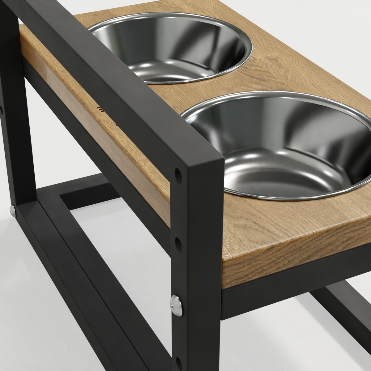 Миски на регулируемой подставке для маленьких собак Hollky Flex S 2х0,45 л (FS-422523-GRNT) - фото 9