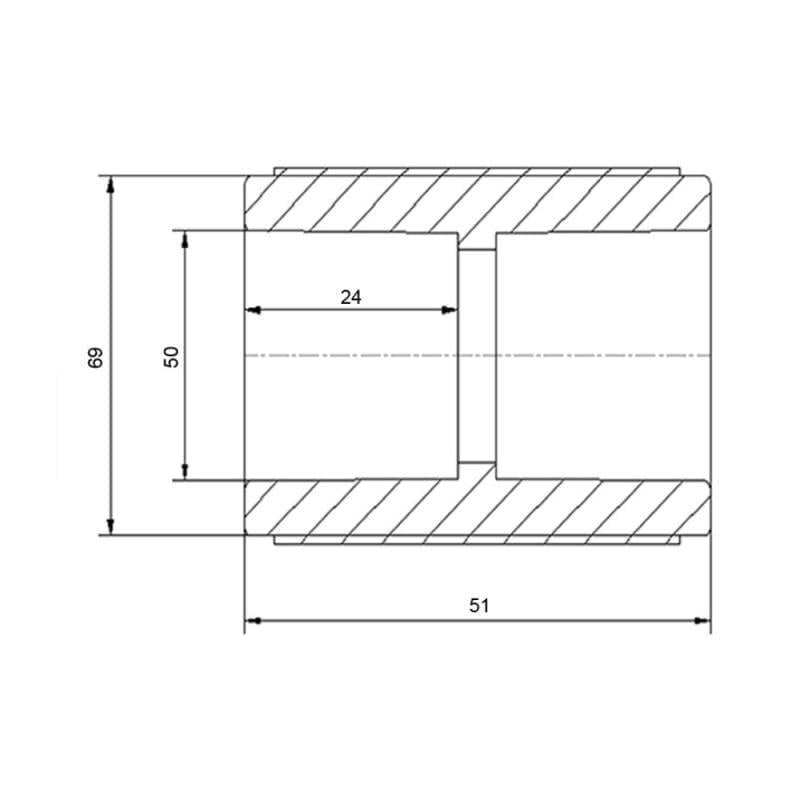 Муфта PPR Blue Ocean 50 мм (FRRS00006341) - фото 2