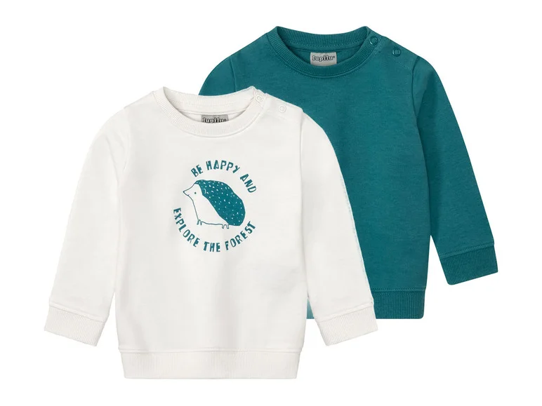 Кофта-свитшот Lupilu для мальчика/девочки р. 74-80 см 2 шт. Разноцветный (14054547)