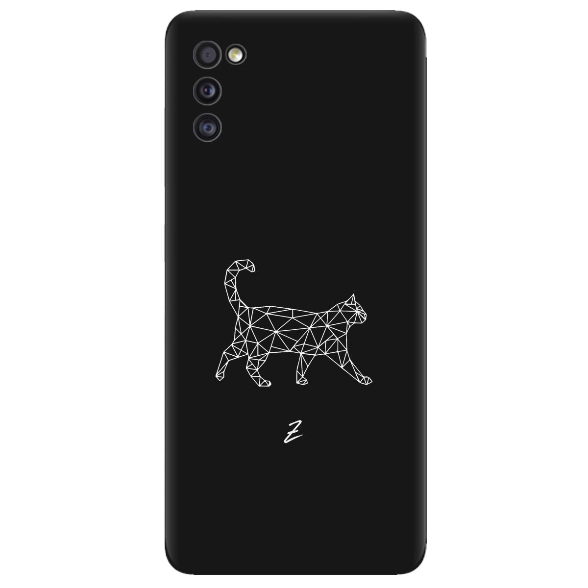 Силиконовый чехол Zorrov для Samsung Galaxy A41 - White cat (14120050195089104)