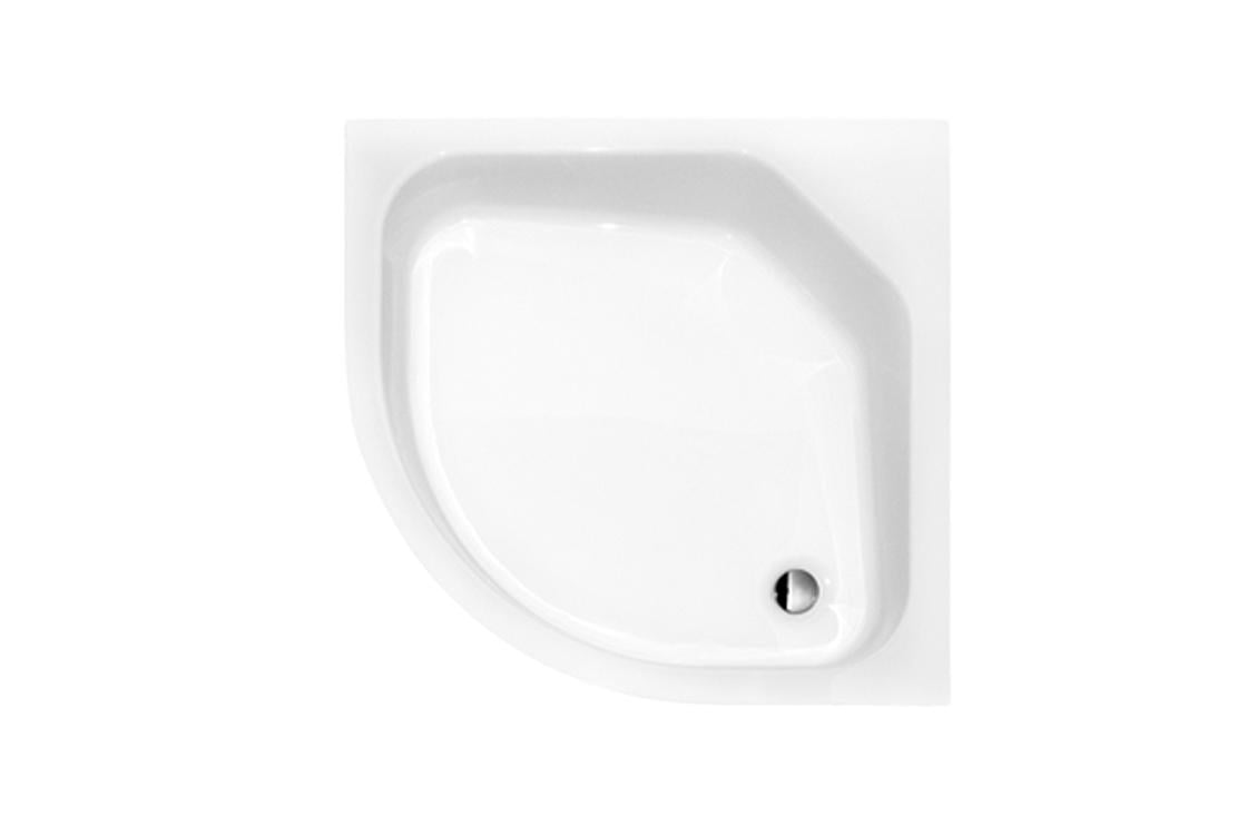 Душевой поддон Besco DIPER-2 полукруглый акриловый 80х80x15/25 см (1246722047)