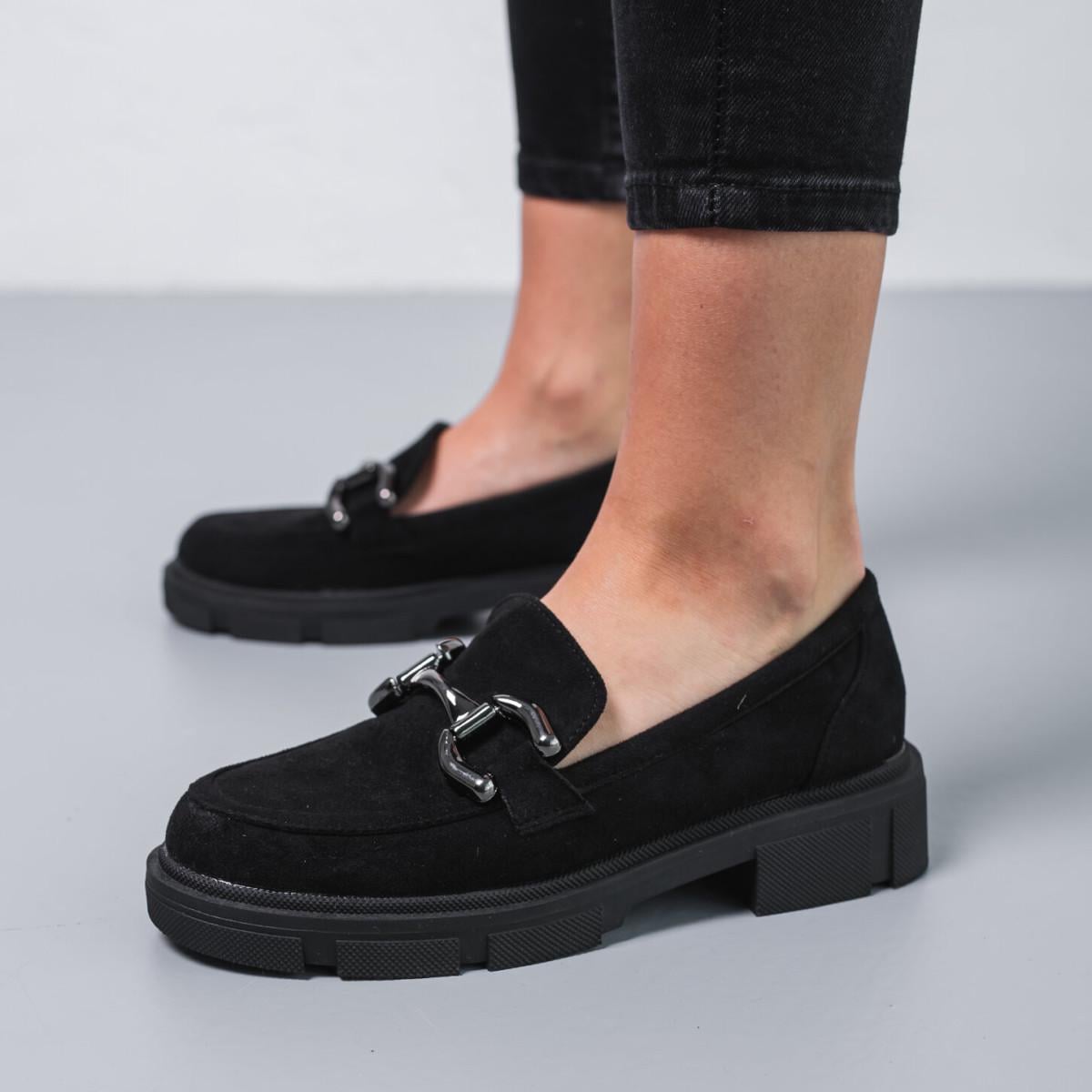 Лоферы женские Fashion р. 39 25 см Черный (3721)