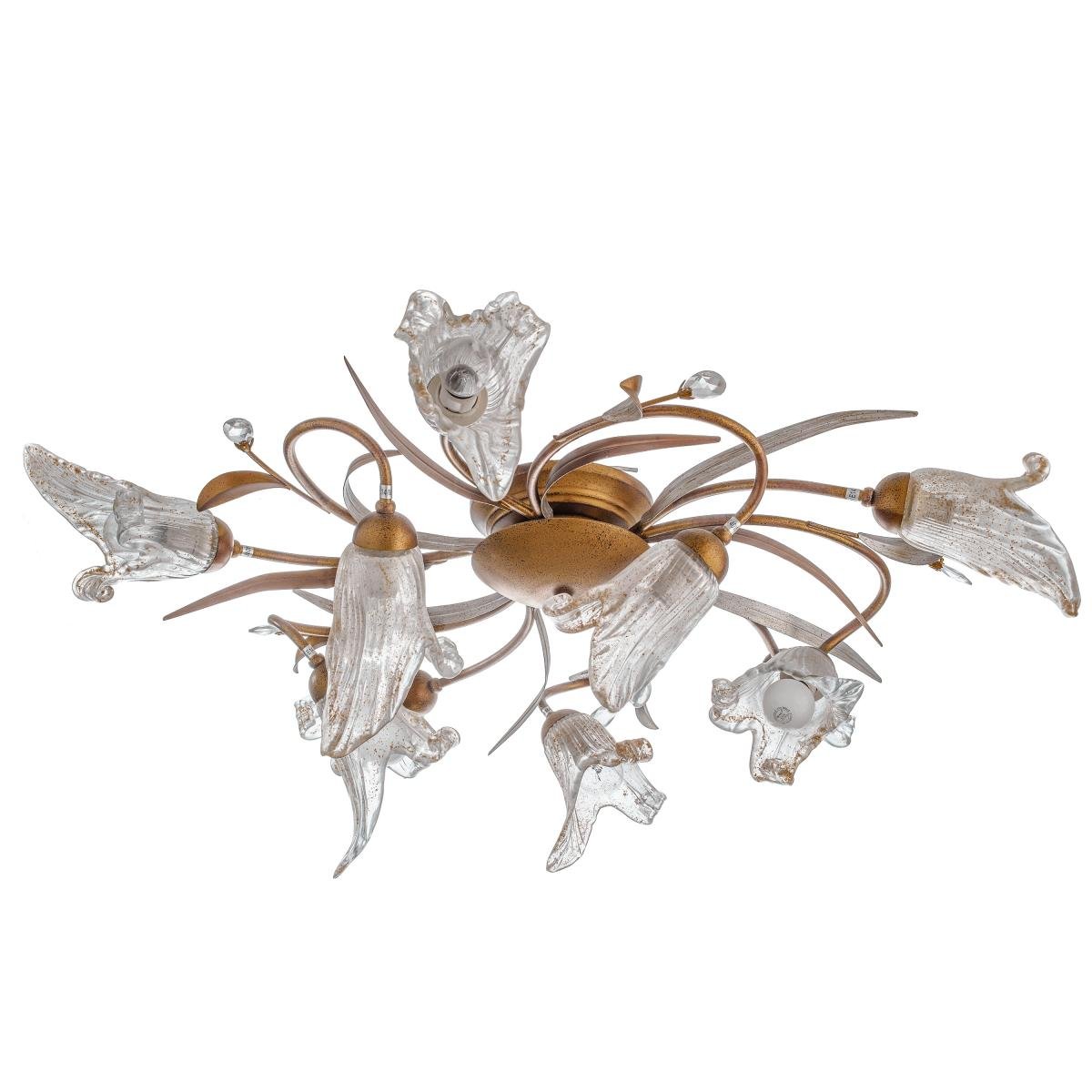 Люстра на 10 плафонов Brille BKL-159S/10 E14 флористика