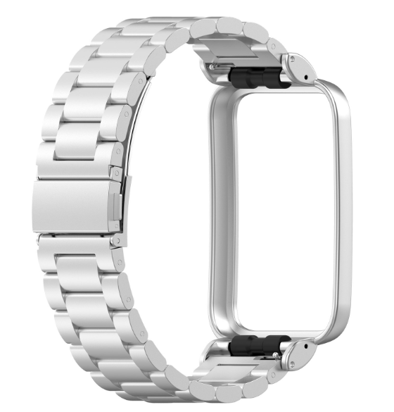 Ремінець-бампер DK для Xiaomi Mi Band 7 Pro Metal Fitlink Steel Watch Band