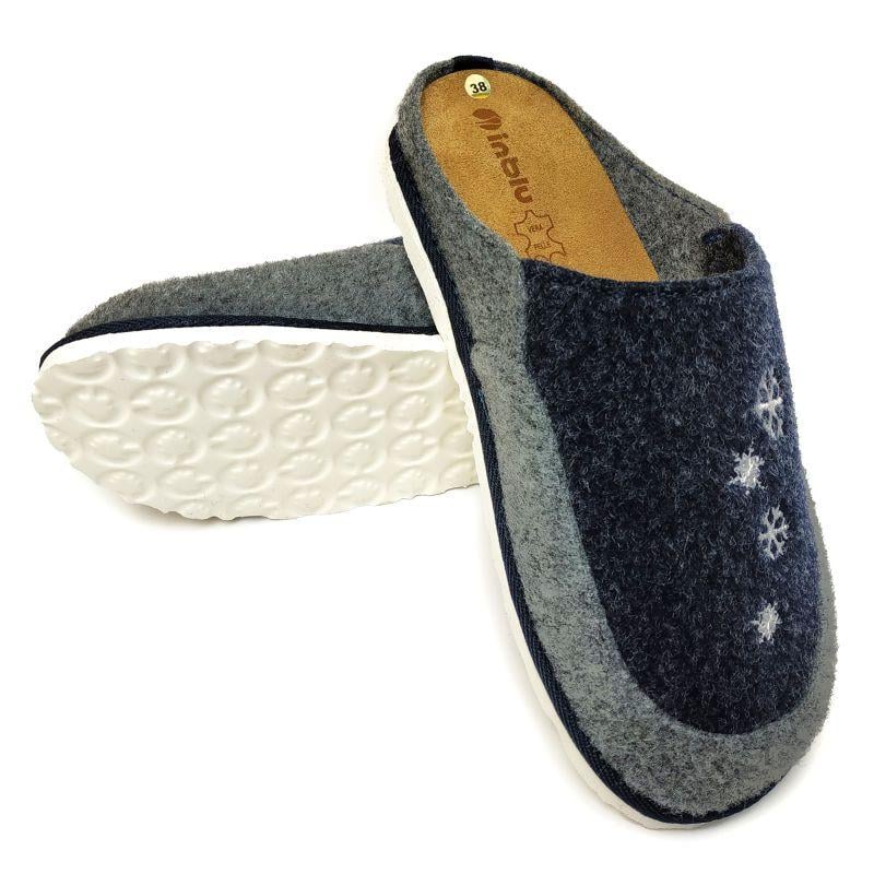 Тапочки домашние женские Inblu CS-1F p. 36 23,5 см Синий