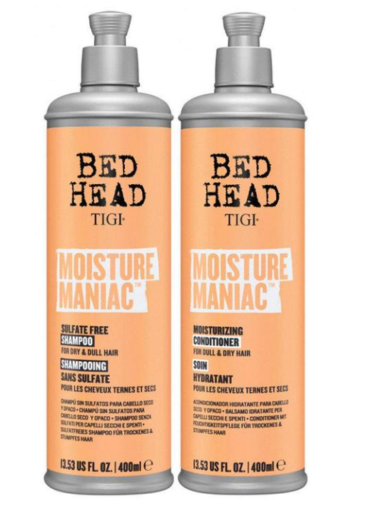 Набор увлажняющий безсульфатный шампунь и кондиционер TIGI Bed Head Moisture Maniac Shampoo 400 мл