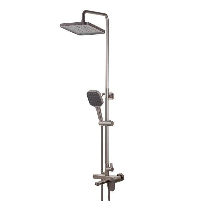 Душевая колонна KOER KB-56030-07 со смесителем Графит (KR5429)
