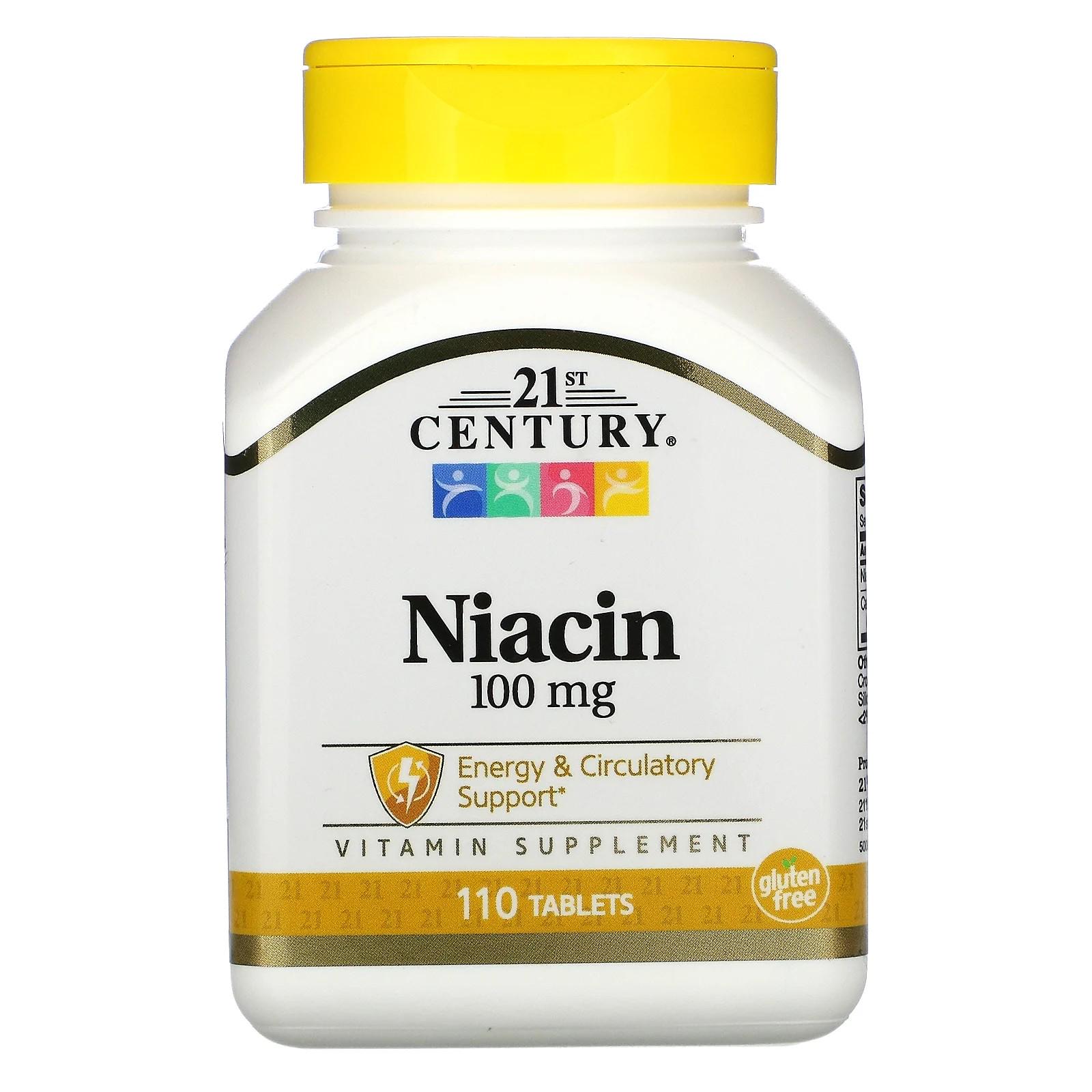 Витамины 21st Century Niacin 100 мг 110 таблеток