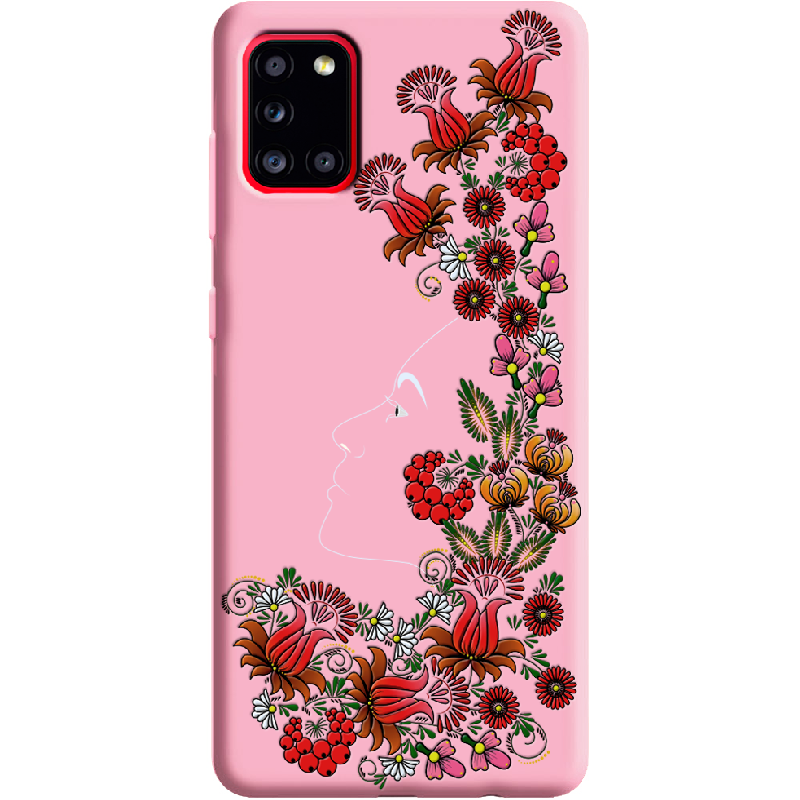 Чехол Boxface Samsung A315 Galaxy A31 3D Ukrainian Muse Розовый силикон (39470-bk64-41981)
