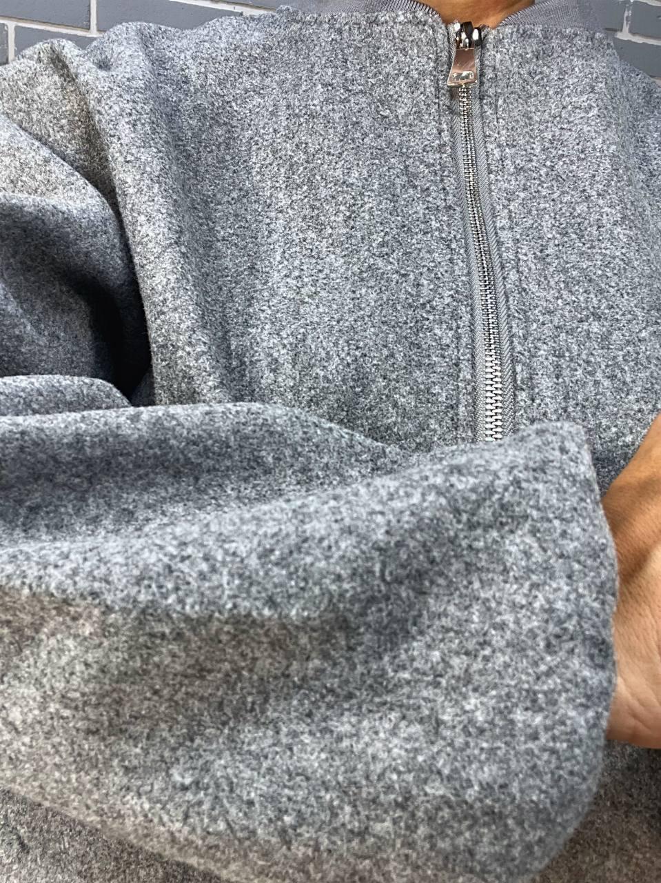 Куртка жіноча Lady Yep 2716 тканина пальто бомбер жакет на резинці з кишенями коротка р. 44 Сірий (2647) - фото 2 Куртка жіноча Lady Yep 2716 тканина пальто бомбер жакет на резинці з кишенями коротка р. 44 Сірий (2647) - фото 2