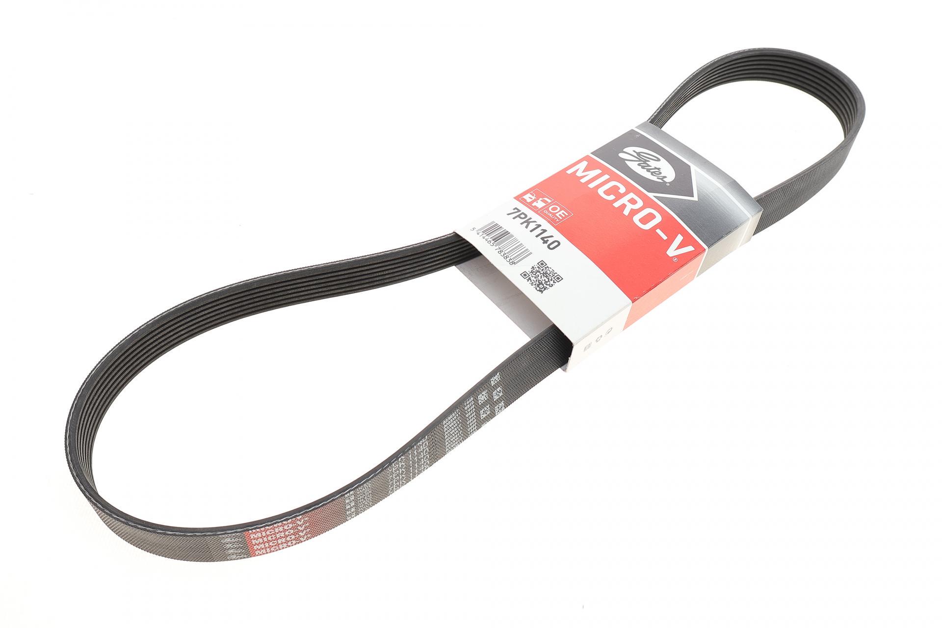 Ремень генератора GATES Nissan Tiida 1.6i 07-12 (7PK1140)