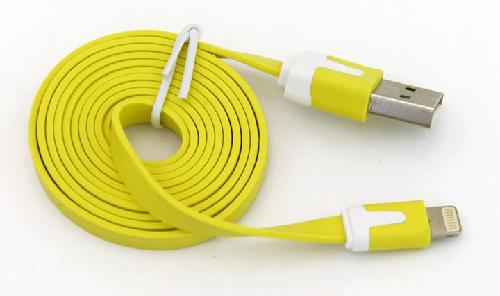 Кабель USB Lightning 2 м Yellow (584) Кабель USB Lightning 2 м Yellow (584)