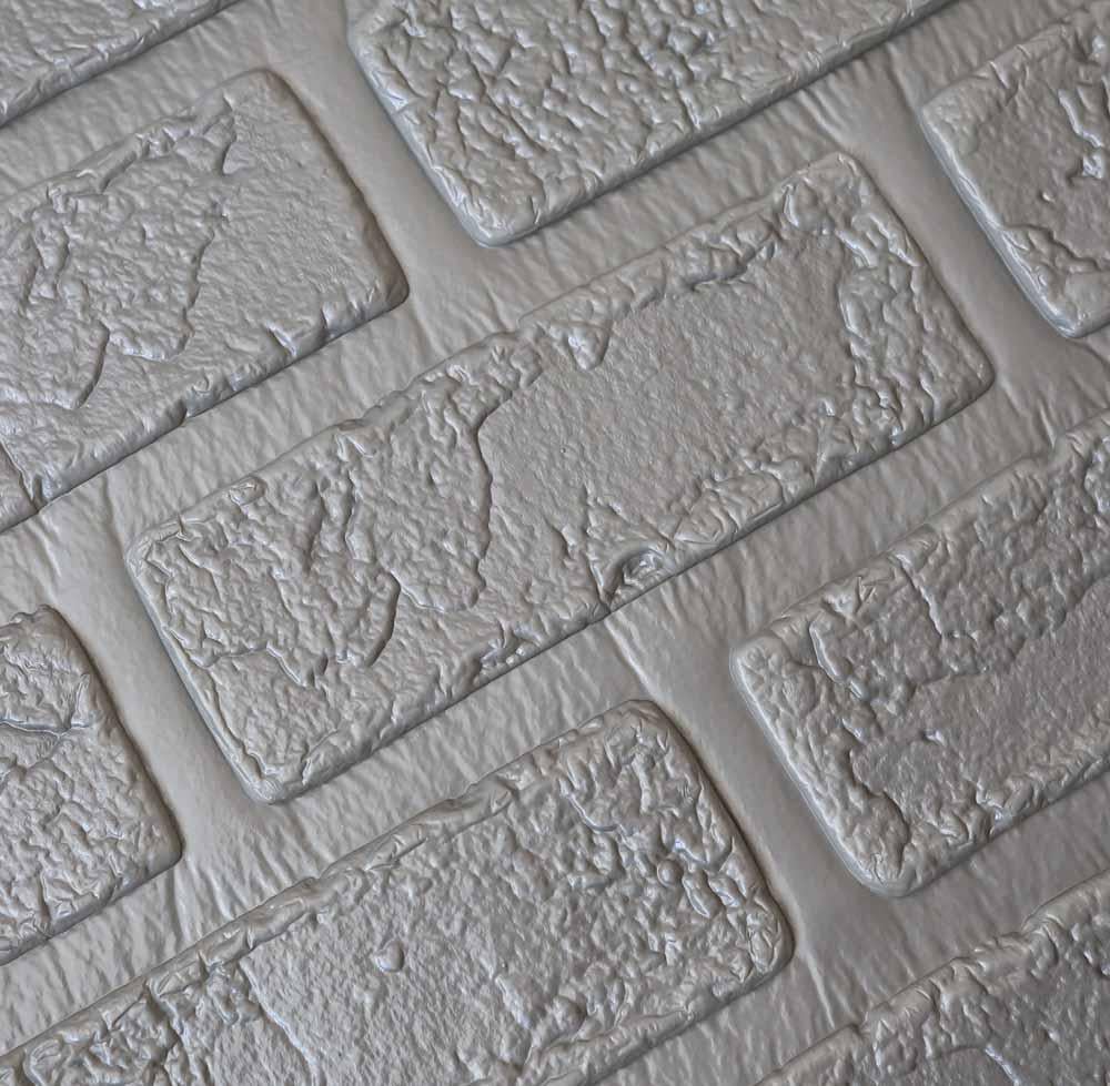 3D-панель декоративная самоклеющаяся Кирпич деко 700x700x5 мм Серый (580) - фото 2 3D-панель декоративная самоклеющаяся Кирпич деко 700x700x5 мм Серый (580) - фото 2