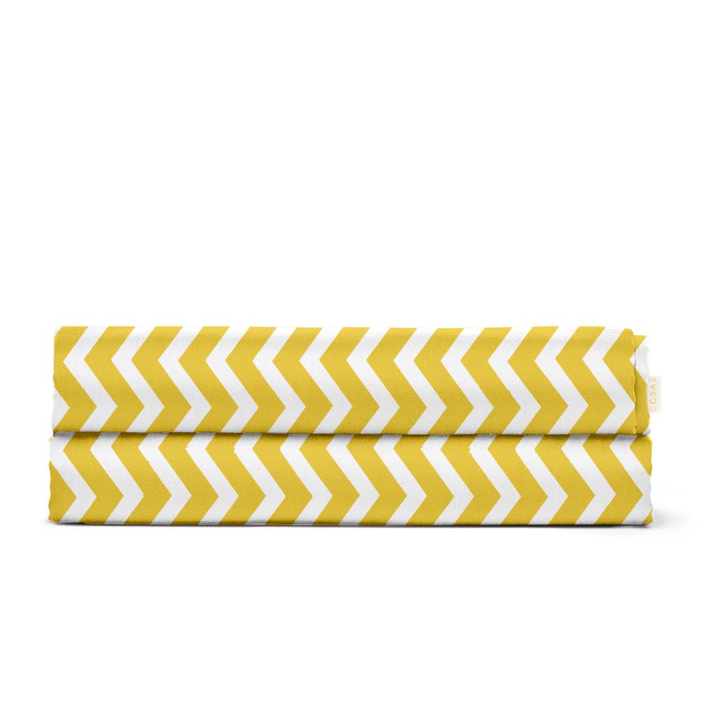 Простынь Cosas Yellow Zigzag 240x260 см (4822052147344)