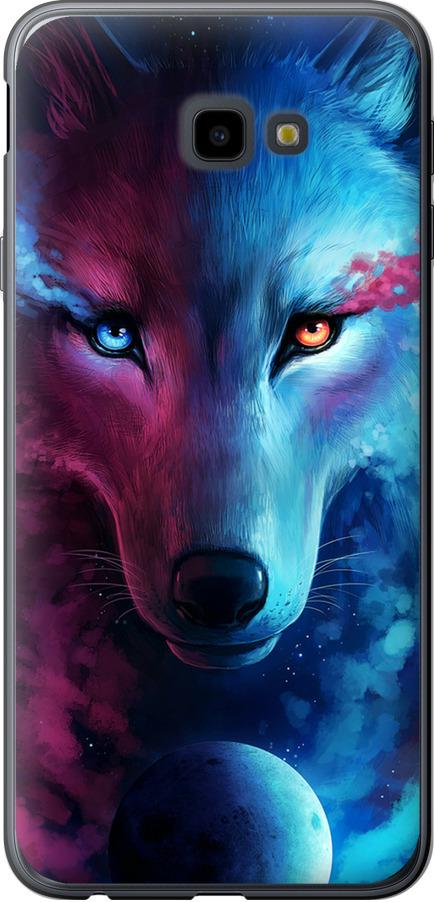 Чехол на Samsung Galaxy J4 Plus 2018 Арт-волк (3999u-1594-42517)
