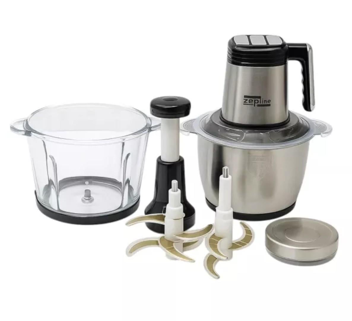 Подрібнювач кухонний ZepLine ZP00219 з двома чашами 3000 Вт (33976433)
