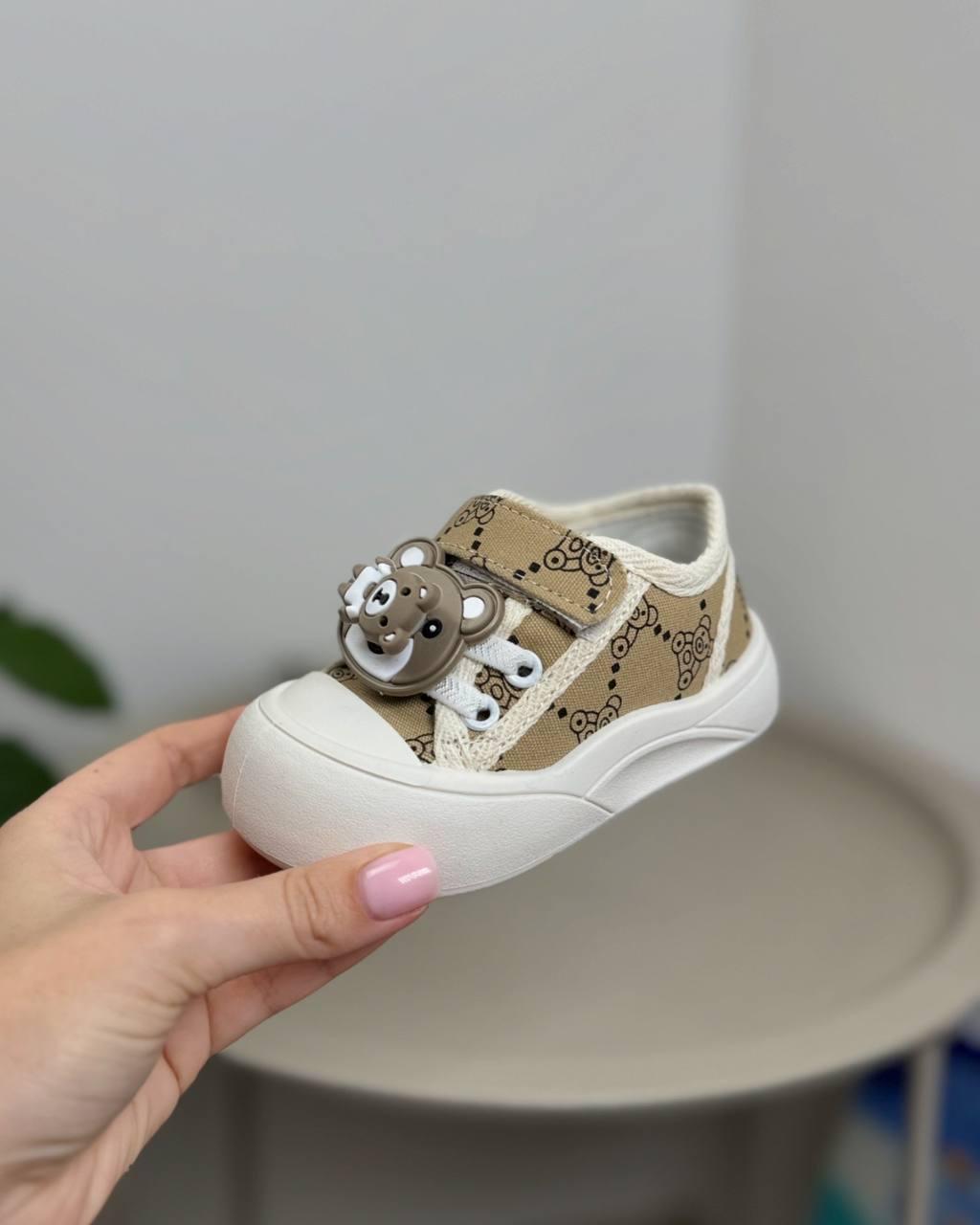 Кросівки дитячі р. 21 Бежевий (1402) - фото 3 Кросівки дитячі р. 21 Бежевий (1402) - фото 3