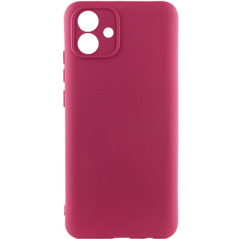 Противоударный Чехол Silicone Cover Lakshmi Full Camera (AAA) для Samsung Galaxy A04e Бордовый / Plum - фото 1