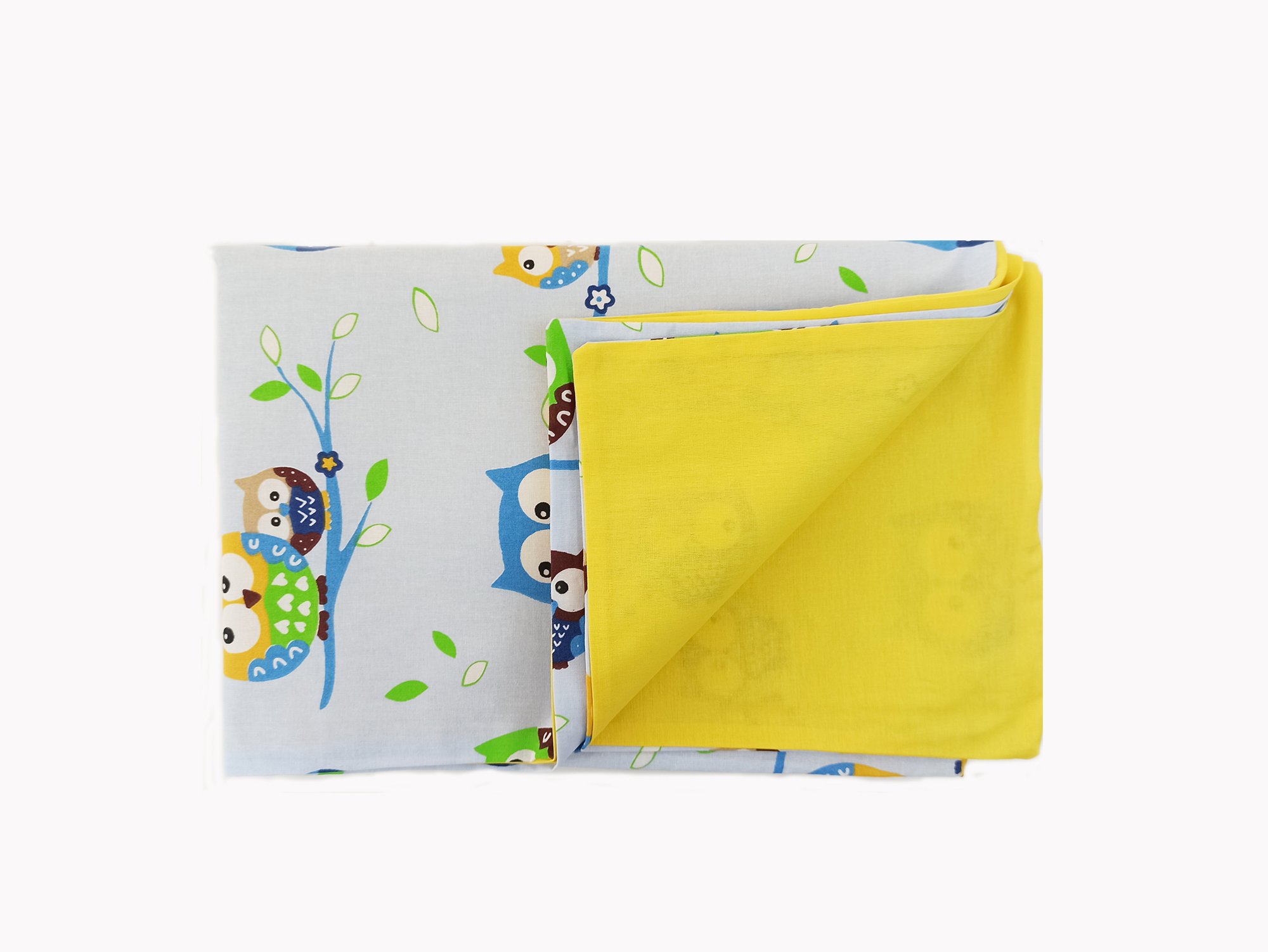 Підковдра 100х150 см бавовна совушки на блакитному Яскраво-жовтий (SH-15020-C-TXDCCO-UA-07) Підковдра 100х150 см бавовна совушки на блакитному Яскраво-жовтий (SH-15020-C-TXDCCO-UA-07)