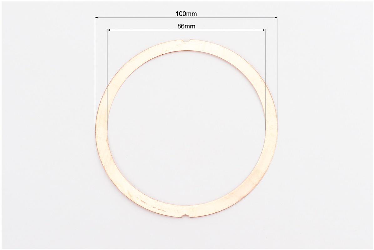 Прокладка головки цилиндра 86 мм медь к двигателям 186F - фото 2 Прокладка головки цилиндра 86 мм медь к двигателям 186F - фото 2