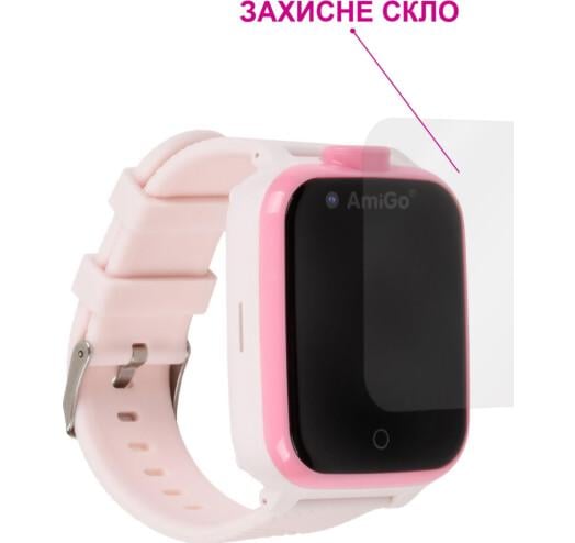 Смарт-часы детские AmiGo GO006 GPS 4G WIFI Pink (59326) - фото 2