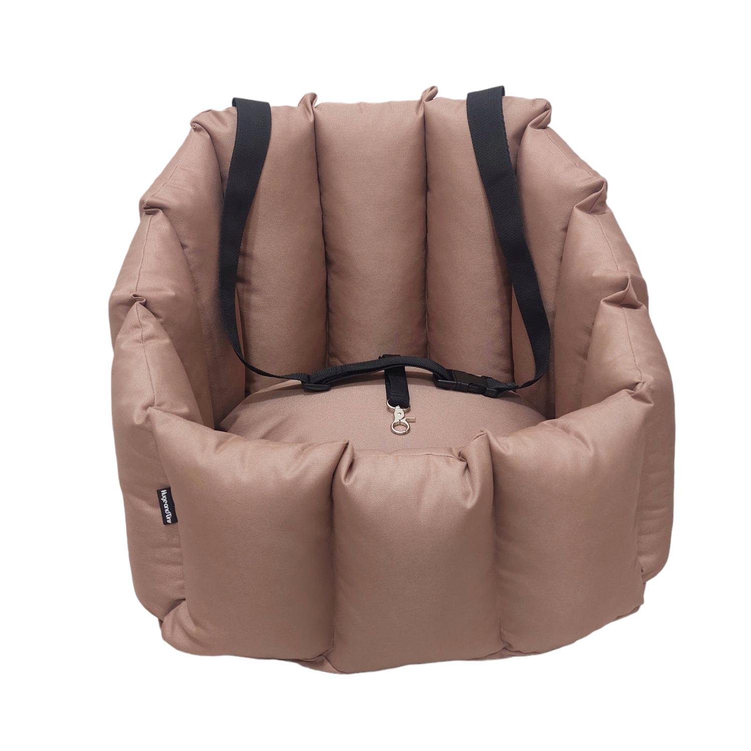 Кресло автомобильное для собак Huge and Tiny 50x45 см Карамельный - фото 4