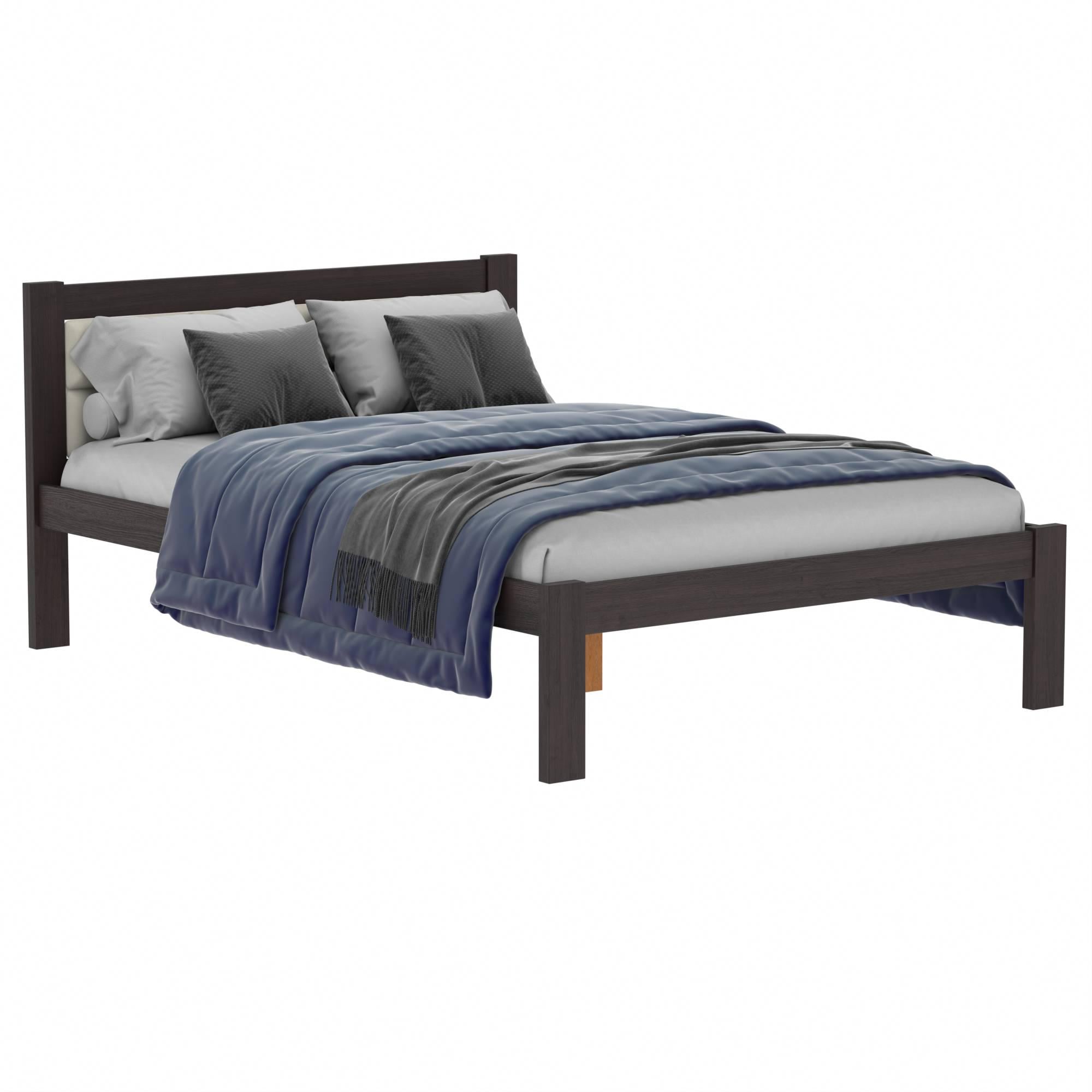 Кровать Квадро J-02 дерево полуторное 140х200 Венге (962229) Кровать Квадро J-02 дерево полуторное 140х200 Венге (962229)