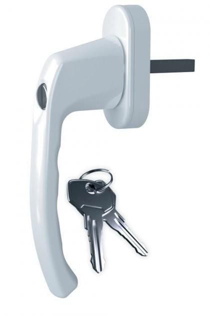 Ручка для металлопластикового окна с ключем Antey Белый (1730)