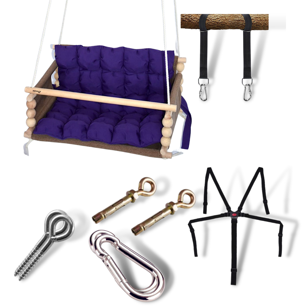 Детская качеля Infancy Маршмелоу Карамельный/Фиолетовый (9655901) Детская качеля Infancy Маршмелоу Карамельный/Фиолетовый (9655901)