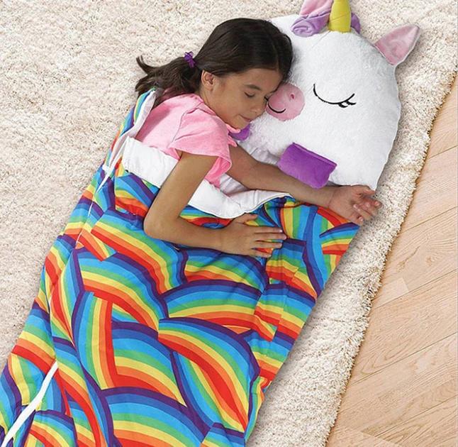 Дитячий спальний мішок-подушка на блискавці Єдиноріг Baby Sleeping Bag 120 см S Білий - фото 6 Дитячий спальний мішок-подушка на блискавці Єдиноріг Baby Sleeping Bag 120 см S Білий - фото 6
