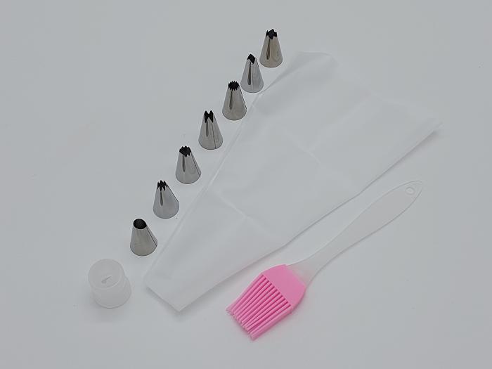 Мешок кондитерский силиконовый многоразовый для крема с металлическими насадками 7 шт. (20010) - фото 5 Мешок кондитерский силиконовый многоразовый для крема с металлическими насадками 7 шт. (20010) - фото 5