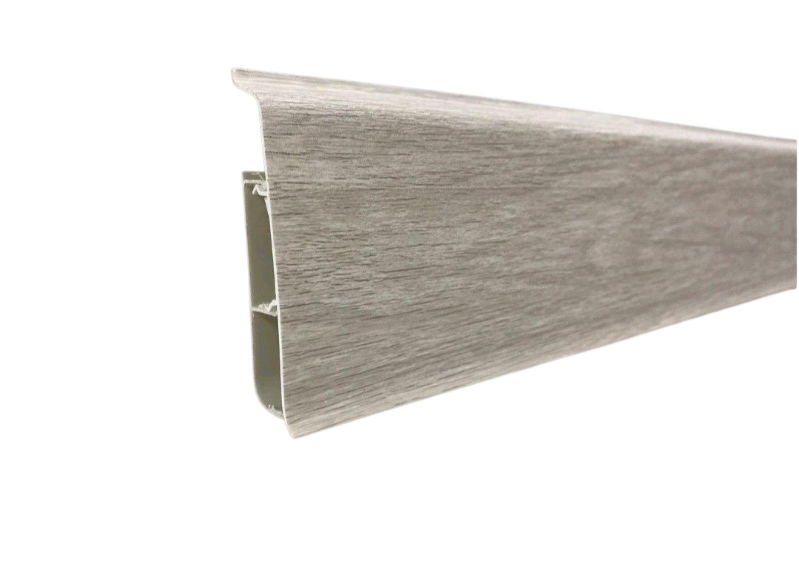 Плінтус КСК Система ПВХ 80х22х2200 мм Ясен Сант'яго 289