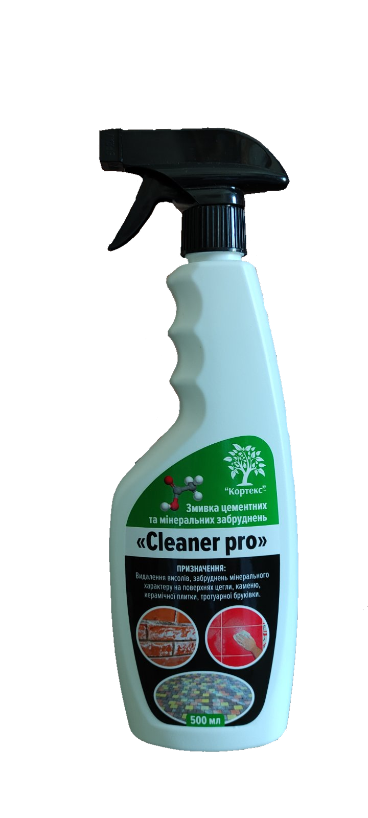 Смывка цементных и минеральных загрязнений Кортекс "Cleaner Pro" 500 мл (4820229891014)