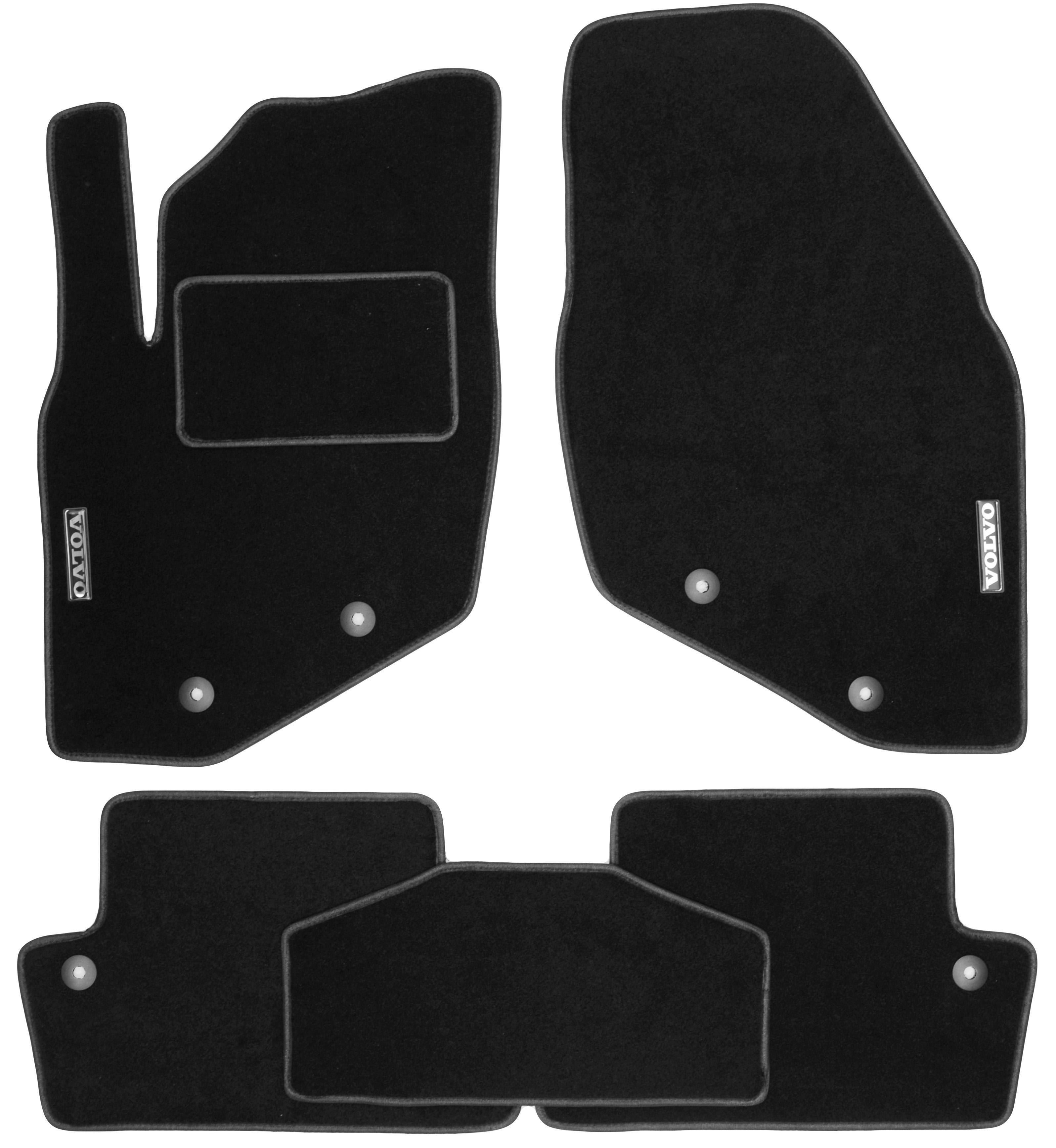 Коврики в салон для Volvo S60 '00-10 текстильные Черный (21614)