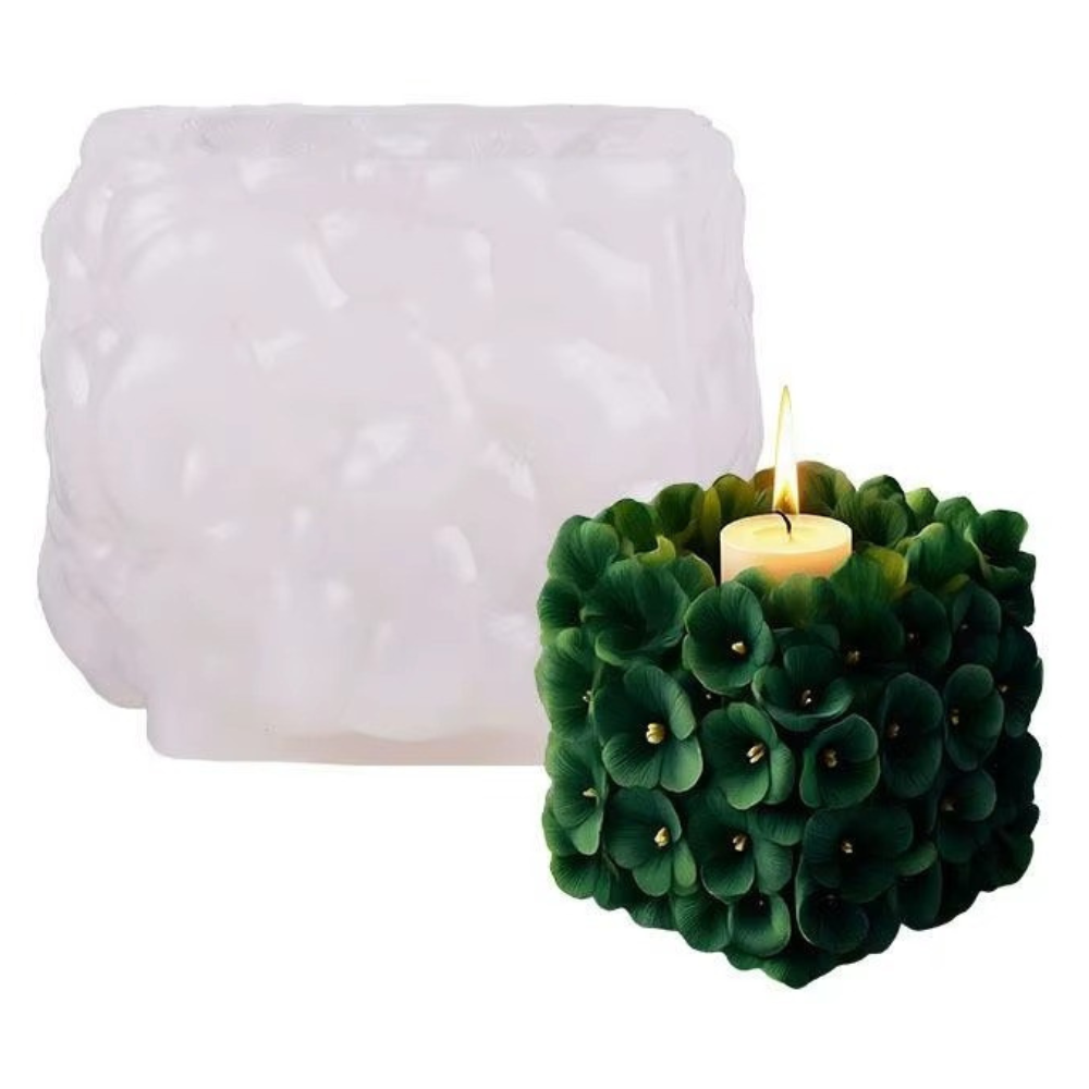 Силиконовая форма для изготовления свечи молд для изделий из пчелиного соевого воска и парафина 83х70 мм