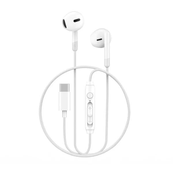 Наушники проводные WIWU EB314 Type-C 1,1 м с микрофоном White (6976195093766)