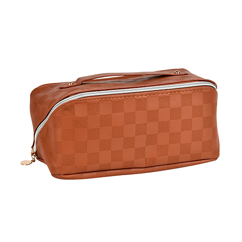 Сумка-косметичка полиуретановая Stenson 23х11х11 см Brown (R32839)