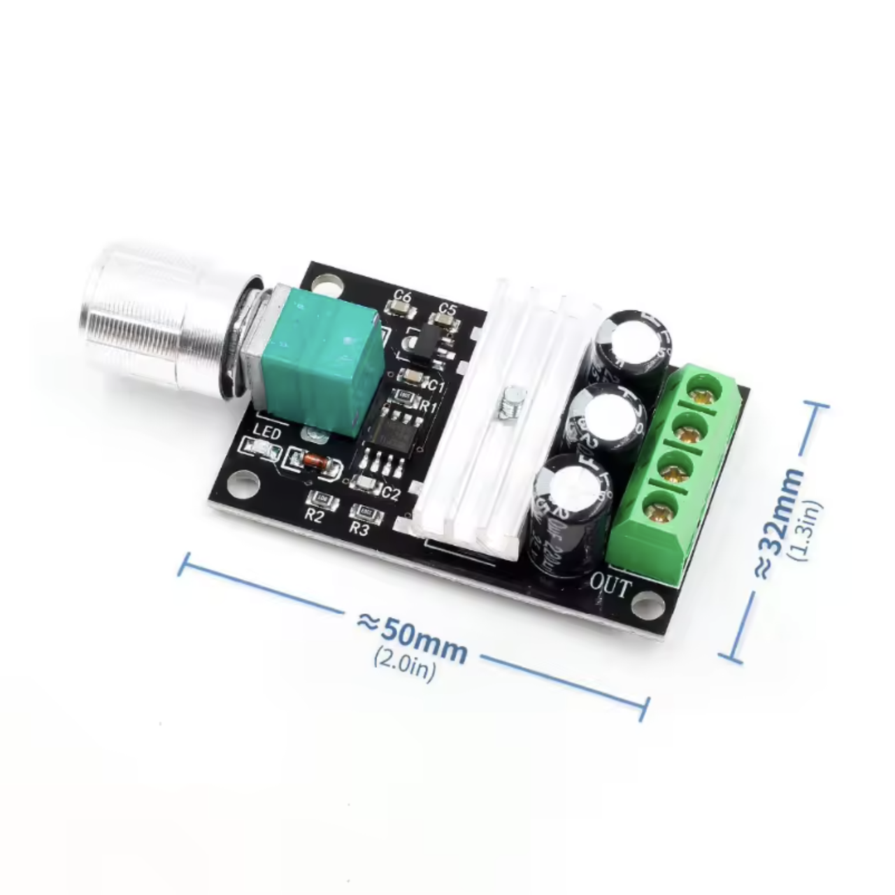 Регулятор оборотов скорости двигателя ШИМ PWM DC 6-28В 3А - фото 6