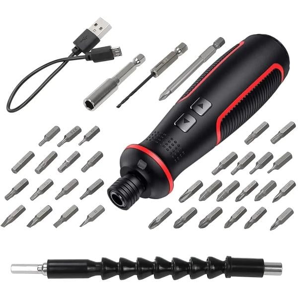 Отвертка аккумуляторная с набором бит с гибким удлинителем (30365136)