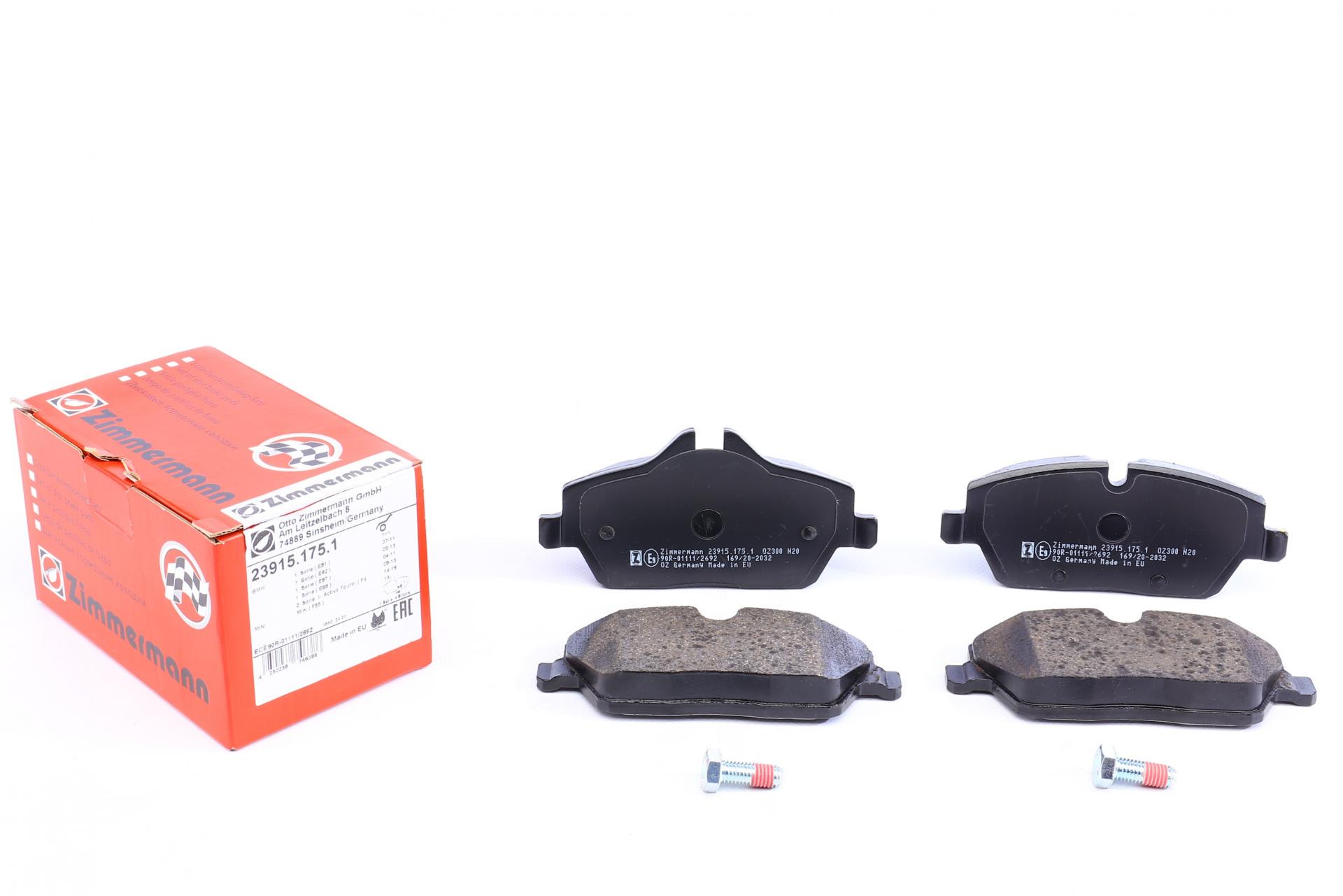 Тормозные колодки передние ZIMMERMANN для BMW 1 E87 03-12/Ford Focus II Lucas-Giling (23915.175.1) Тормозные колодки передние ZIMMERMANN для BMW 1 E87 03-12/Ford Focus II Lucas-Giling (23915.175.1)
