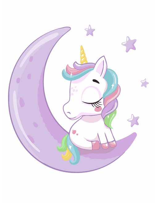 Картина по номерам Brushme Kids Единорог на эхо 30х40 см (MEX7119)